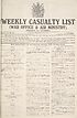 Thumbnail for 'War Office daily list of February 3rd (No. 5788) in nine parts'