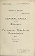 Thumbnail for 'General index to the records of the Permanent Mandates Commission'