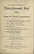 Thumbnail for 'Sol-fa notation - Thirty-seventh Mod 1933 : songs for choral competitions'
