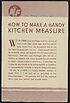Thumbnail for 'How to make a handy kitchen measure'