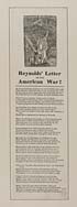 Thumbnail for 'Reynolds' letter on the American war'