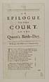 Thumbnail for 'Epilogue to the court, on the Queen's birth-day'