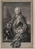 Thumbnail for 'Blaikie.SNPG.6.15 - Prince Charles Edward Stuart

Portrait of Prince Charles from same painting as 6.13, standing in nice clothes with helmet next to him on table, and medallion around neck'