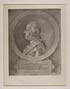 Thumbnail for 'Blaikie.SNPG.7.8 - Prince Charles Edward Stuart

Portrait of Prince Charles from about shoulder up, in armor, older age, profile, in oval and on stone with text 