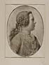 Thumbnail for 'Blaikie.SNPG.8.5 - Prince Charles Edward Stuart

Portrait of Prince Charles as a young boy, with frilly, ornate jacket, and text beneath oval portrait: 