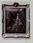 Thumbnail for 'Blaikie.SNPG.11.12 - Portrait of Louisa seated and wearing riding habit

Portrait of Louisa, sitting in a chair, dressed in long elegant dress, with dog standing at her feet, in ornate frame'