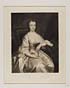 Thumbnail for 'Blaikie.SNPG.15.23 - Flora Macdonald (1722-1790)

Portrait of Flora Macdonald, sitting down, with rose in hand, light colored dress with dark bow at bust'