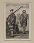 Thumbnail for 'Blaikie.SNPG.20.5 A - Scene of Highland village customs and dress

Scene of men and women in highland dress standing outside a house'