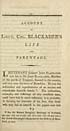 Thumbnail for '[Page i] - Account of Lieut. Col. Blackader's life and parentage'