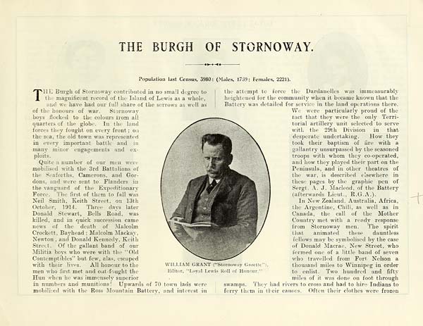 (75) Photograph - Burgh of Stornoway