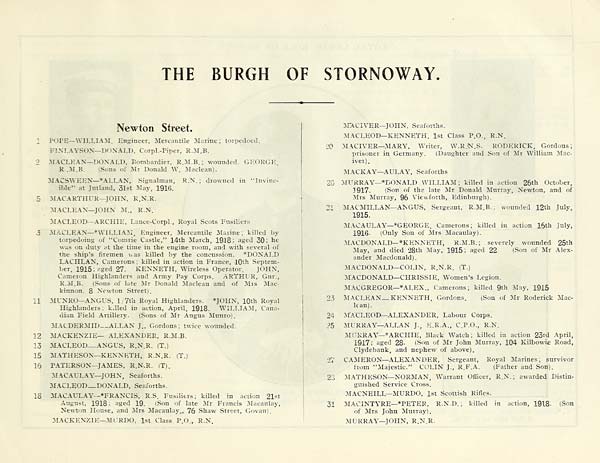 (79) Page 59 - Burgh of Stornoway -- Newton Street