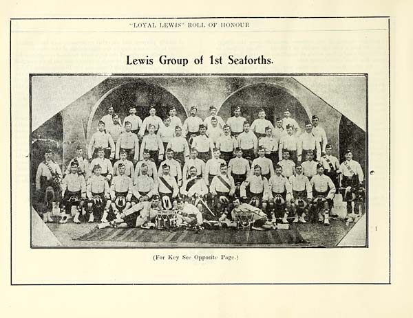 (112) Photograph - Lewis group of 1st Seaforths