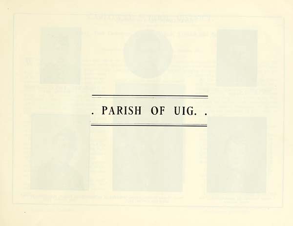 (221) Divisional title page - PARISH OF UIG