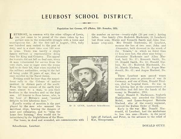 (283) Photograph - Leurbost School District