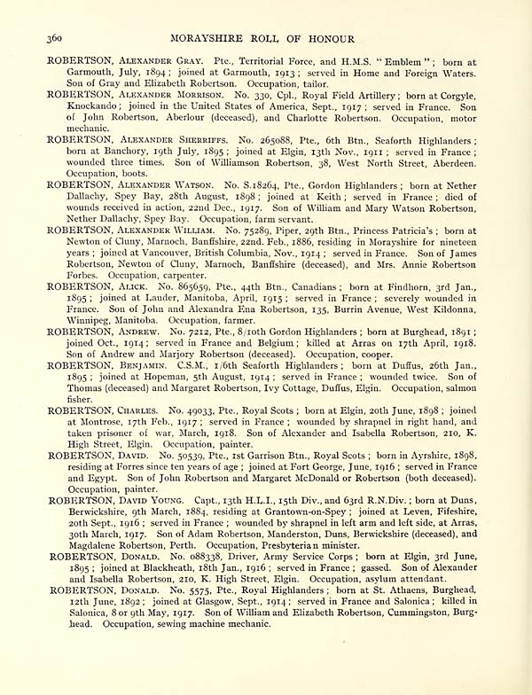 (388) Page 360 - Robertson, Alexander -- Robertson, Donald