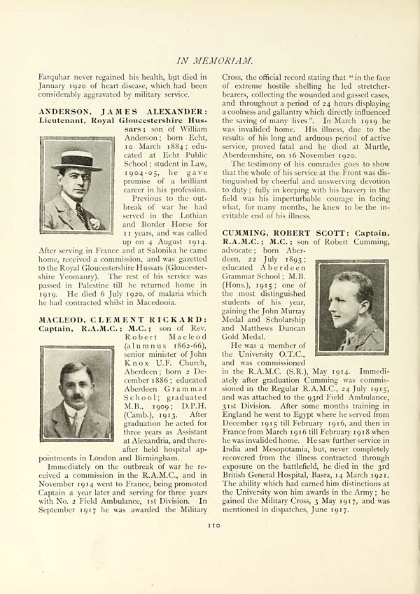 (126) Page 110 - 6 July, 1920 - 14 March, 1921