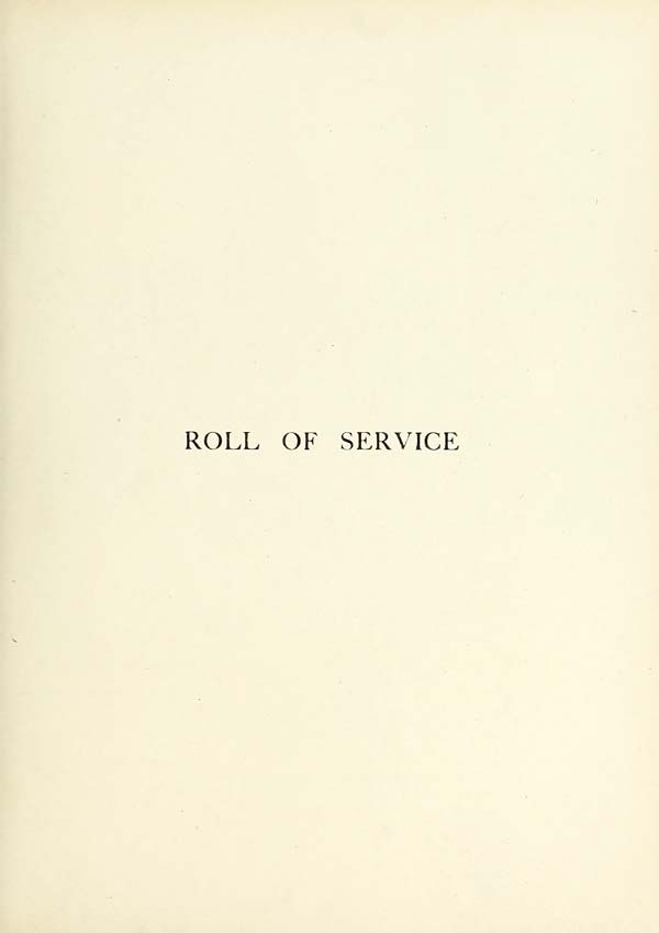 (127) Divisional title page - Roll of service