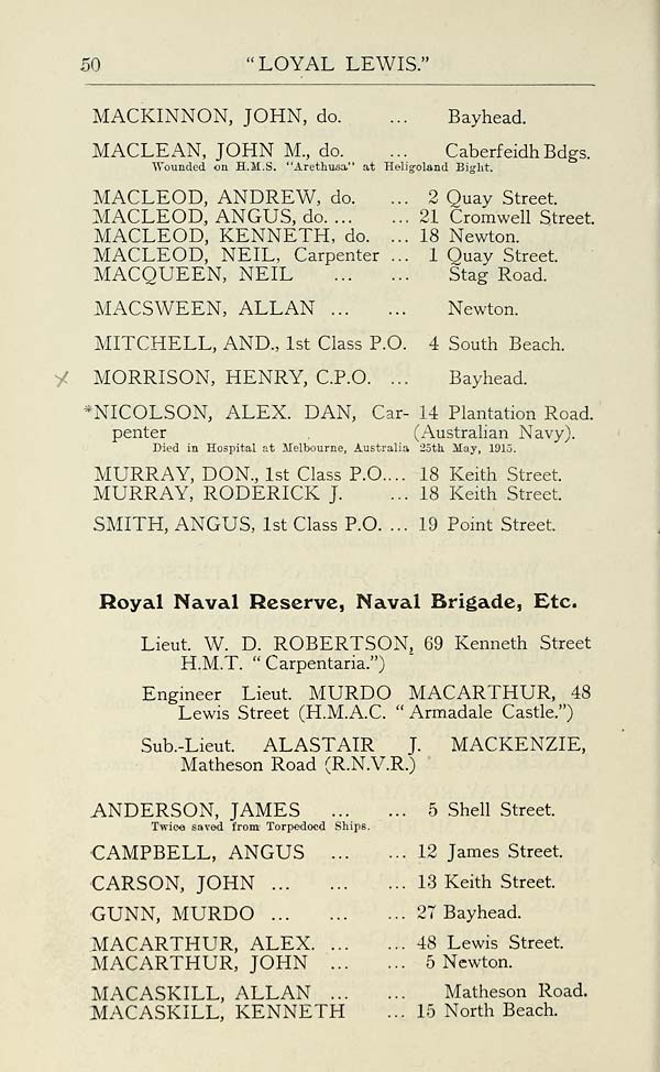 (56) Page 50 - Royal Naval reserve, Naval Brigade, etc