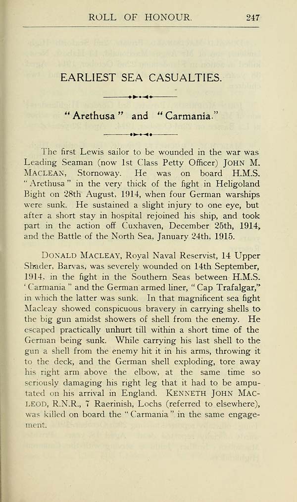 (253) Page 247 - Earliest sea casualties