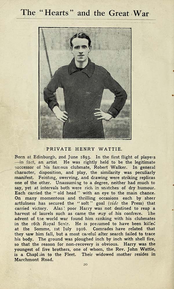 (26) Page 20 - Private Henry Wattie