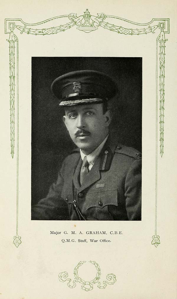 (38) Portrait - Major G. M. A. Graham, C.B.E. (Commander of the British Empire)