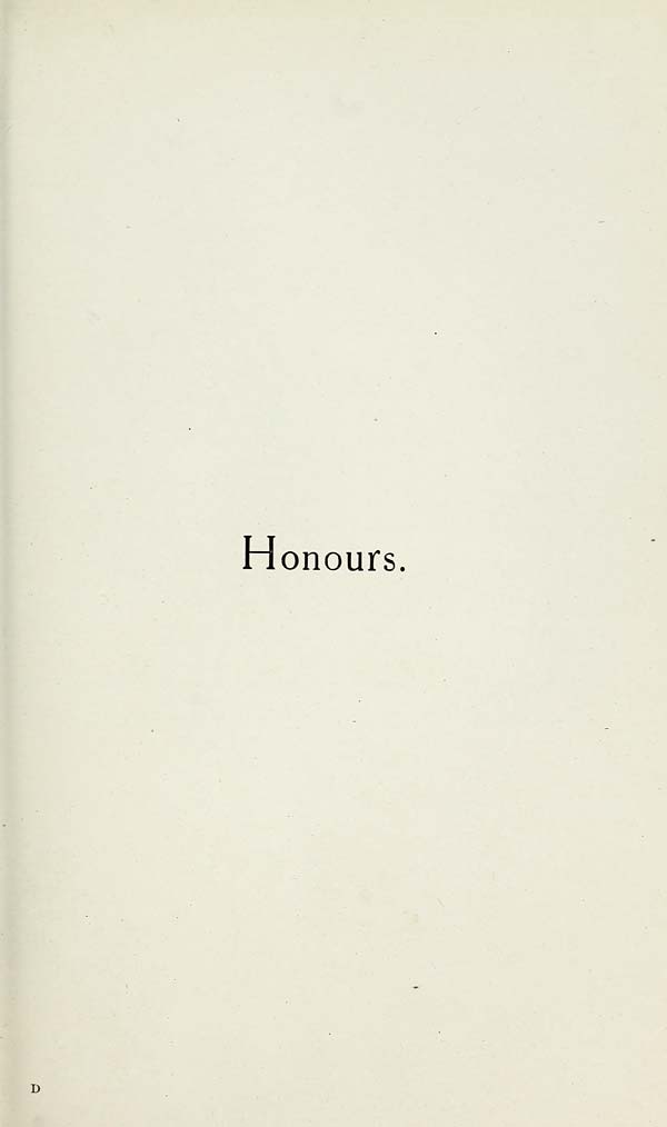 (109) Divisional title page - Honours