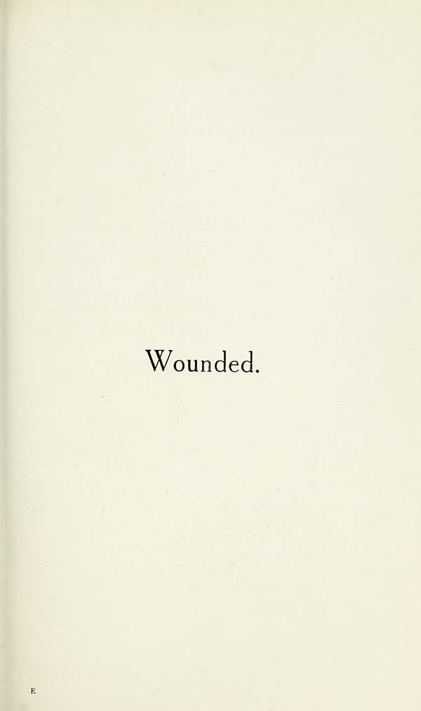 (125) Divisional title page - Wounded