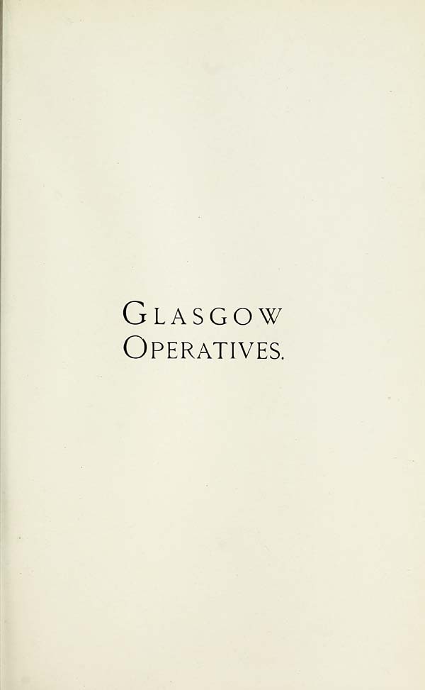 (185) Divisional title page - Glasgow operatives
