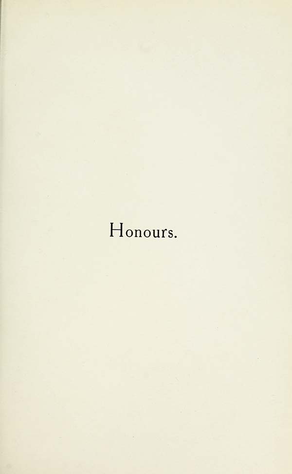 (199) Divisional title page - Honours