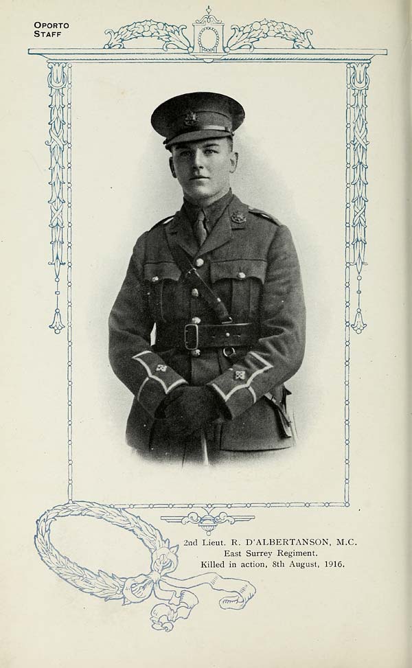 (256) Portrait - Second Lieutenant R. D'Albertansan