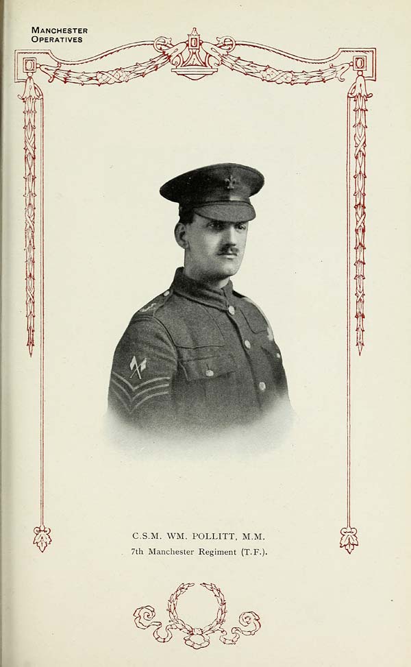 (363) Portrait - Company Sergeant Major W.M. Politt, M.M. (Military Medal)