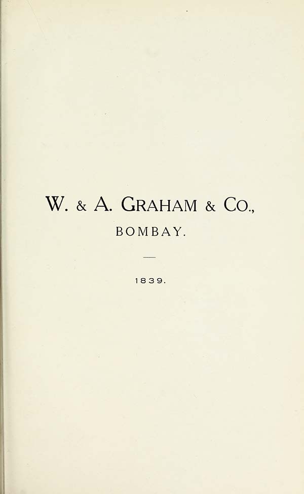 (435) [Page 423] - W. & A. Graham & Co., Bombay, 1839