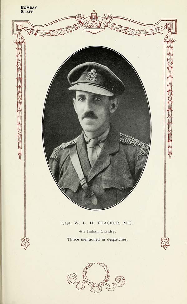 (441) Portrait - Captain W. L. H. Thacker, M.C. (Military Cross)