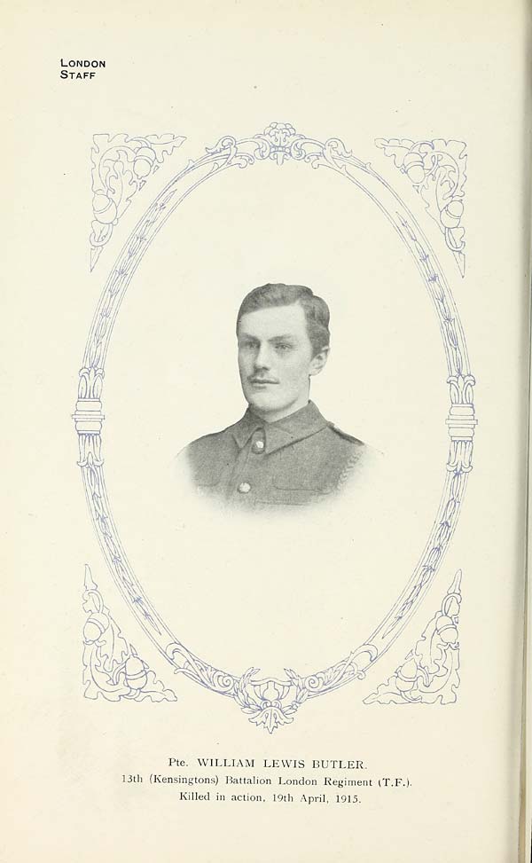 (494) Portrait - Private William Lewis Butler