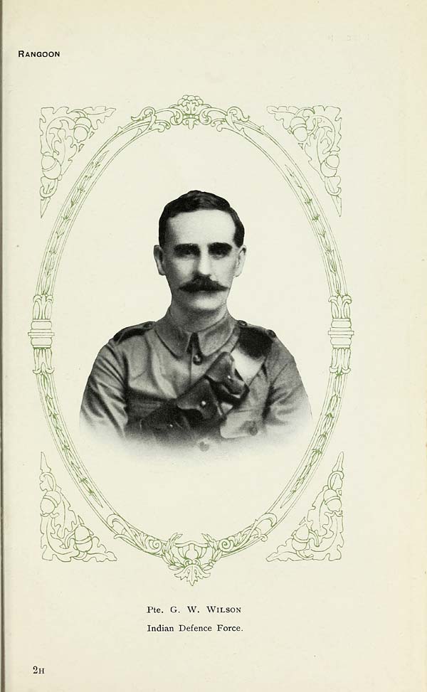 (541) Portrait - Private G. W. Wilson, Indian Defence Force