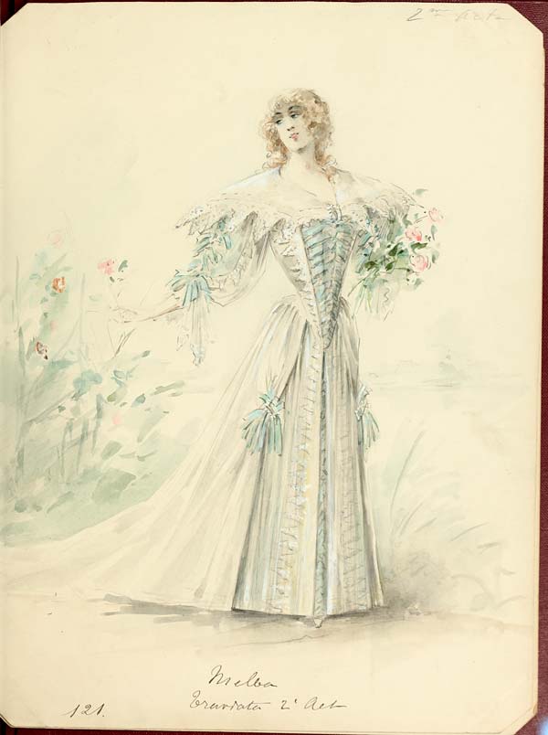 (5) Illustration - Melba Traviata -- 2ℯ Act