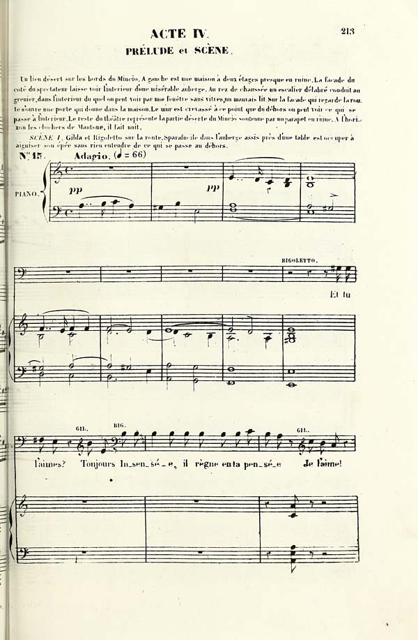 (221) Page 213 - Acte IV -- No. 15. Prélude et scène -- Et tu l'aimes?