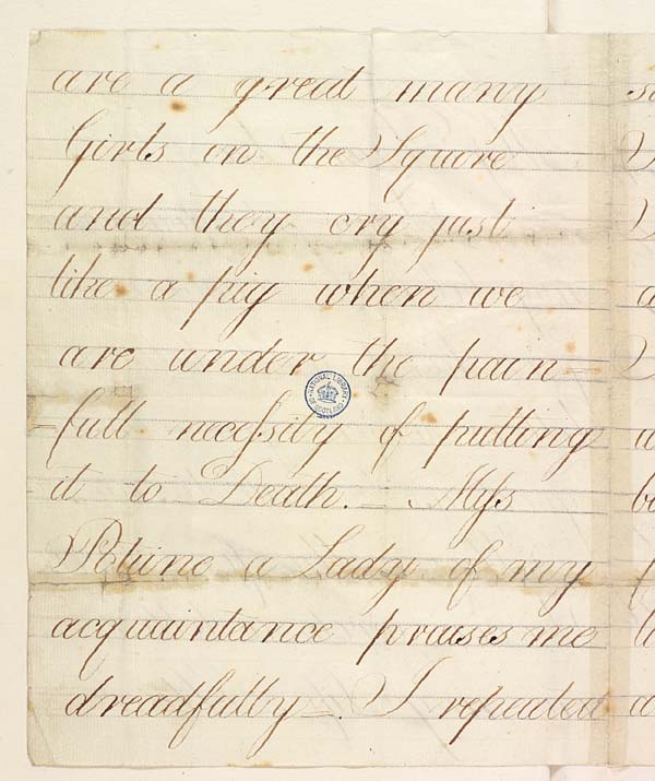 (2) Folio 1 verso - Incomplete letter of Marjory Fleming to her sister Isabella, ?1810, page 2
