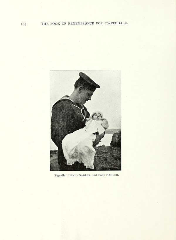 (116) Page 104 - Signaller David Sadler and Baby Sadler