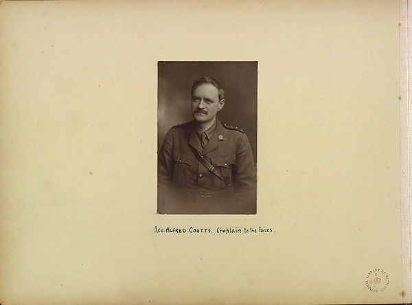 (8) Portrait photograph - Rev. Alfred Coutts, Chaplain to the Forces