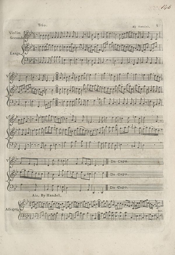 (9) Page 3 - Trio -- Air by Handel