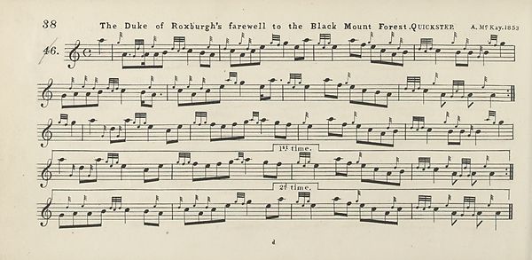 (58) Page 38 - Duke of Roxburgh's farewell to Black Mount forest