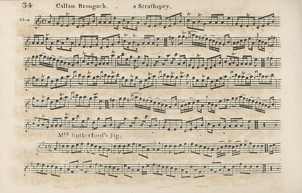 (37) Page 34 - Callam Brougach, a Strathspey -- Mrs Rutherford's Jig