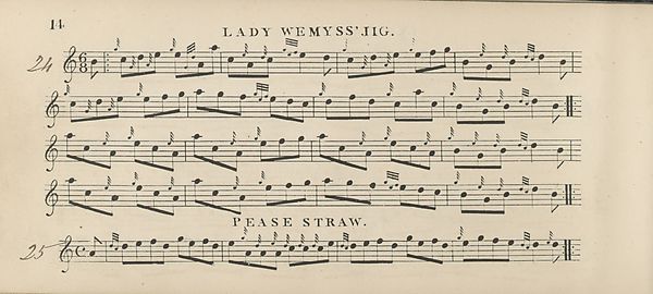 (30) Page 14 - Lady Wemyss' jig -- Pease straw