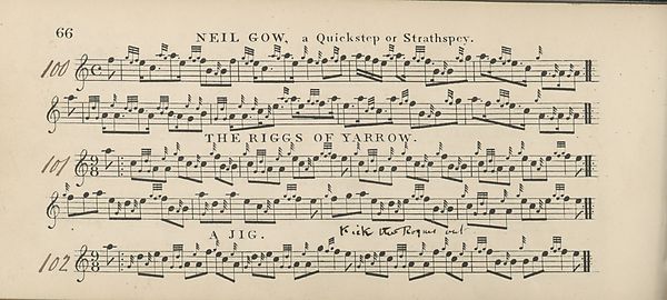 (82) Page 66 - Neil Gow -- Riggs of yarrow -- Jig