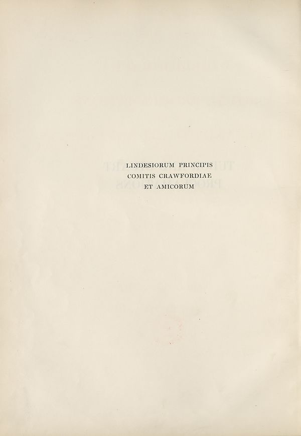 (8) Verso of half title page - 