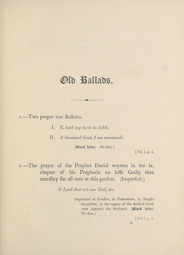 (21) [Page 1] - Old ballads