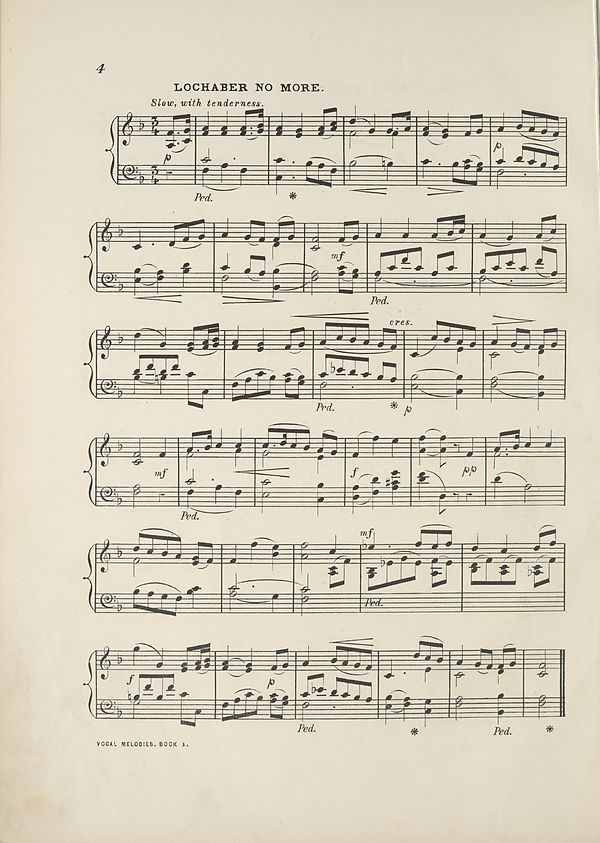 (12) Page 4 Lochaber no more Glen Collection of printed music