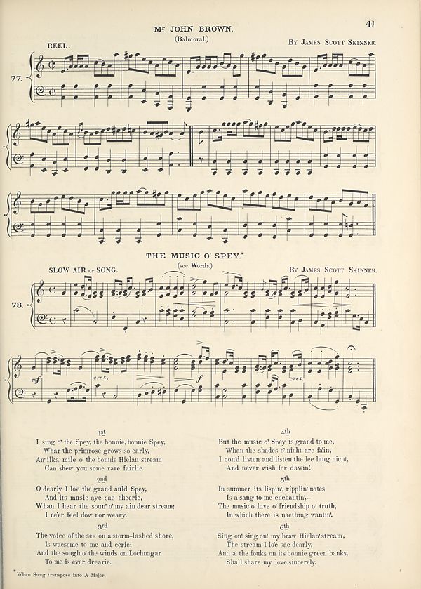 (59) Page 41 - Mr John Brown -- Music O' spey