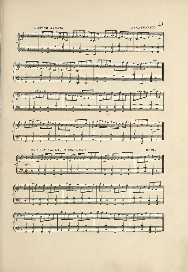 (65) Page 53 - Easter Skene strathspey -- Honorable Seymor Egerton's reel